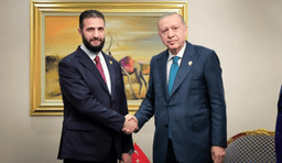 رئاسة الجمهورية العربية السورية- الشرع يلتقي رجب طيب أردوغان على هامش أعمال القمة العربية الإسلامية الطارئة 15-9-2025.jpg