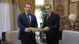 استقبل وزير الخارجية والمغتربين السيد أسعد حسن الشيباني اليوم سفير الجمهورية الإسلامية الموريتانية الجديد لدى الجمهورية العربية السورية 31-8-2025.jpg