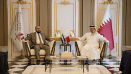 لقاء وزير الدفاع السوري اللواء مرهف أبو قصرة مع وزير الدفاع القطري سعود بن عبدالرحمن آل ثاني 5-1-2025.jpg