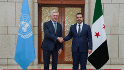 القائد أحمد الشرع ووزير الخارجية السيد أسعد الشيباني يستقبلان السيد فيليبو غراندي المفوض السامي للأمم المتحدة لشؤون اللاجئين 25-1-2025 (2).jpg