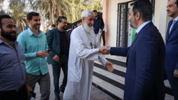 زيارة وزير الخارجية السيد أسعد الشيباني ووزير الدفاع اللواء مرهف أبو قصرة ورئيس جهاز الاستخبارات العامة السيد أنس خطاب، للسفارة السورية في أبو ظبي، ولقاؤه مع الجالية السورية 6-1-2025 (2).jpg