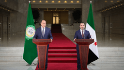 القائد أحمد الشرع ووزير الخارجية السيد أسعد الشيباني يلتقيان وفدا من جامعة الدول العربية برئاسة السيد حسام زكي الأمين العام المساعد والممثل الشخصي للأمين العام لجامعة الدول العربية  17-1-2025 (6).jpg