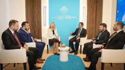 اجتماع جانبي لسيادة وزير الخارجية أسعد الشيباني والسيدة جيلكا تسيفانوفيتش رئيس مجلس رئاسة البوسنة والهرسك 11-2-2025.jpg
