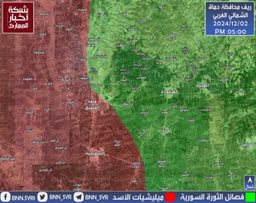 ⁨ريف حماة الشمالي الغربي.  - شبكة أخبار المعارك 2-12-2024⁩.jpeg