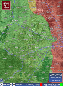 ريف حلب الغربي - شبكة أخبار المعارك 29-11-2024 الساعة 12 AM.jpeg