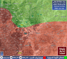 ريف حماة الشمالي - شبكة أخبار المعارك 5-12-2024.  .jpeg